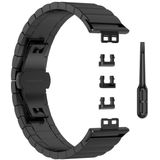 Voor Huawei Watch Fit roestvrij staal vervangende riem watchband (zwart)