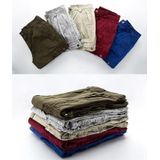 Zomer Multi-pocket Solid Color Loose Casual Cargo Shorts voor mannen (Kleur: Sapphire Blue Size: 32)