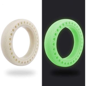 M0137 Voor Xiaomi Mijia M365 Elektrische Scooter Accessoires 8 5 inch Schokabsorberend patroon Honingraat Vaste band Fluorescerende band (Fluorescerend Groen)