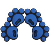 4-delige hond voetafdruk vorm Cartoon stijl PVC auto Auto Bescherming anti-kras deur Guard decoratieve Sticker (blauw)