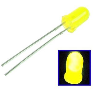 1000pcs 5mm geel licht ronde LED-Lamp (1000pcs in n verpakking  de prijs is voor 1000pcs)(Yellow)