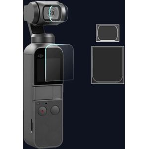 De beschermer van de Lens van de 4-delige + scherm glasvezel Film voor DJI OSMO Pocket Gimbal