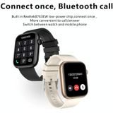 QX7 1.85 inch TFT-scherm Smart Watch  ondersteuning voor Bluetooth-oproep / haardbewaking / 100+ sportmodi (blauw zwart)