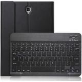 Ultra-dunne afneembaar Bluetooth toetsenbord lederen Case voor Galaxy Tab een 10.5 T590 / T595  met houder (zwart)