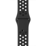 Voor Apple Watch Series 6 & SE & 5 & 4 44mm / 3 & 2 & 1 42mm Modieuze Klassieke Silicone Sport Watchband (Zwart)