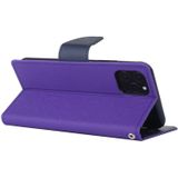 Voor iPhone 11 Pro Max MERCURY GOOSPERY FANCY dagboek horizontale Flip lederen draagtas met houder & kaartsleuven & portemonnee (paars)