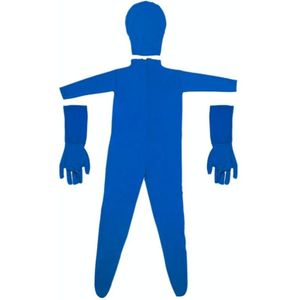 Foto Stretchy Body Green Screen Pak Video Chroma Sleutel Tight Pak  Grootte: 160cm (Blue Split)