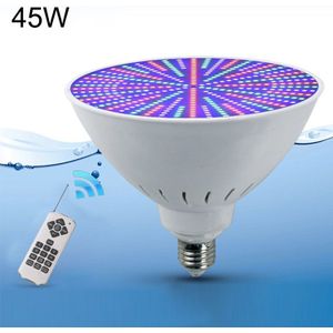 ABS kunststof LED zwembad lamp onderwater licht  lichte kleur: kleurrijke + 18 knop afstandsbediening (45W)