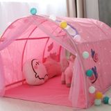 Kinderen Home Bed Crawl Tunnel Game House Tent  Stijl: Roze met Mosquito Net