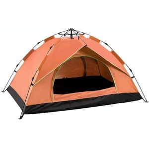 TC-014 Outdoor Beach Travel Camping Automatische Spring Multi-Person Tent voor 3-4 personen (Oranje)