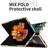 Voor Xiaomi Mi Mix Fold Gegalvaniseerde Lederen Textuur Beschermhoes (Geel)