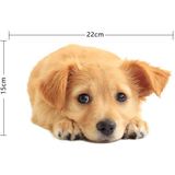 4 stks stijl 1 kleine 3D-simulatie hond auto stickers regenbestendige zonnebrandcrme auto sticker krassen scheren decoratie stickers