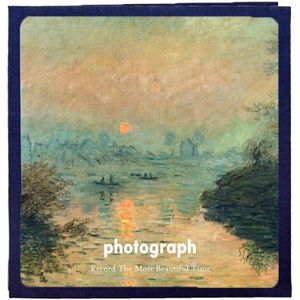 Art Retro DIY geplakte film Fotoalbum Familie Paar Herdenkings Grote Capaciteit Album  Kleur: 16 inch op de Seine (60 White Card Inner Pages)