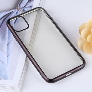 Transparante TPU anti-drop en waterdichte mobiele telefoon beschermende case voor iPhone 11 Pro Max (zwart)