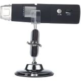 50 X ~ 1000 X Vergrootglas HD Image Sensor 1920x1080P USB WiFi digitale microscoop met 8 LED & professionele Stand (zwart)