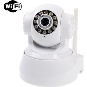 Draadloze infrarood IP-camera met WiFi  0 3 mega pixels  bewegingsdetectie en nachtzicht/infrarood alarm-ingangsfunctie