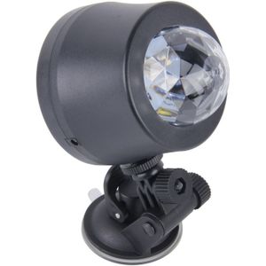 5V geluidsgeactiveerde 6W kleurrijke auto decoratie DJ licht Strobe Effect sfeer lichte ster muziek licht Lamp met 6 RGB LED-verlichting  kabel lengte: 4 m (kleurrijke Light)