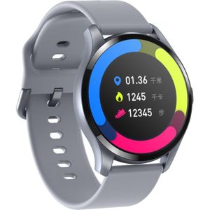 T88 1 28 inch TFT kleurenscherm IP67 waterdicht slim horloge  ondersteuning lichaamstemperatuur monitoring / slaap monitoring / hartslag monitoring (grijs)