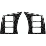 Auto Carbon Fiber Stuurwiel Button Frame Decoratieve Sticker voor Nissan 350z 2006-2009