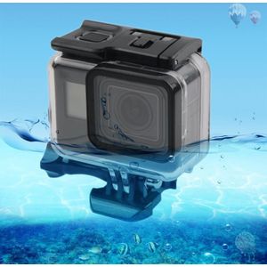 45m Waterproof Housing Protective Case + Touch Screen Back Cover voor GoPro NEW HERO /HERO6 /5  met Buckle Basic Mount & Screw  No Need to Remove Lens (Transparant)