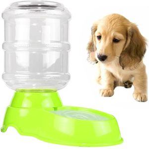 3.5 l huisdier zwaartekracht Waterer honden katten plastic Self-doseren zwaartekracht huisdier feeder (groen)