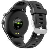 S02 1 3 inch IPS-kleur Full-screen Touch Smart Watch  Support Weather Forecast / Hartslagmeter / Slaapmonitor / Bloeddrukbewaking(Zwart)