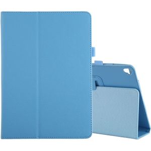 Voor iPad 10 2/10 5 Litchi textuur horizontale Flip lederen draagtas met houder (blauwe lucht)