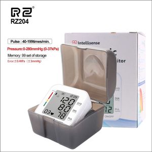 RZ204 automatische digitale polsmanchet bloeddrukmeter hartslag lichtgewicht LCD digitale polshorloge met stem