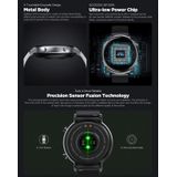 ZEBLAZE GTR 1.3 inch IPS Kleurscherm Bluetooth 5.1 30m Waterdicht Smart Watch  ondersteuning Slaapmonitor / hartslagmonitor / Dames MENSTROUW CYCLE HERINNERING / SPORTS MODUS (Zilver)
