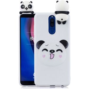 Voor Xiaomi Redmi 8 Shockproof Gekleurde Geschilderde Liggende Cartoon TPU beschermende geval (Smiley Panda)
