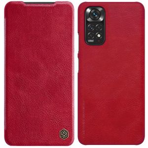 Voor Xiaomi Redmi Note 11s Nillkin Qin -serie Crazy Horse Texture Leather Case