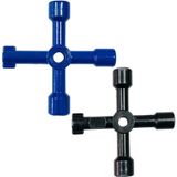 4 stks Lift Water Meter Klep Kruis Key Inner Driehoek Moersleutel  Stijl: een blauw