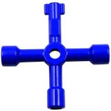 4 stks Lift Water Meter Klep Kruis Key Inner Driehoek Moersleutel  Stijl: een blauw