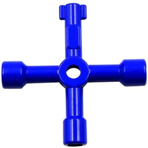 4 stks Lift Water Meter Klep Kruis Key Inner Driehoek Moersleutel  Stijl: een blauw