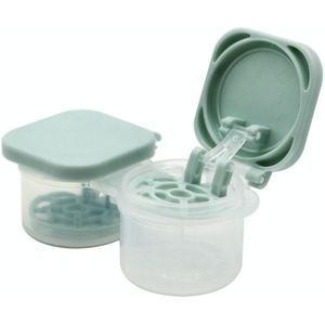 2 PCS automatische lens verwijderen cosmetische case contactlens opslag draagbare dubbele doos (Mint Kleur)