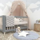 Baby bed gordijn Hung Dome Mosquito netto meisjes kroon opknoping netto prinses tenten (kaki)