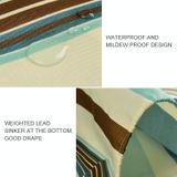 Multicolour verticale textuur dikke waterdichte polyester stof douchegordijnen  maat: 200x180cm