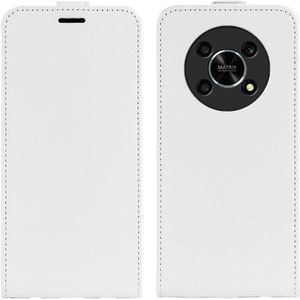 Voor Honor X30 / Magic 4 Lite R64 Textuur Vertical Flip Leather Phone Case (Wit)
