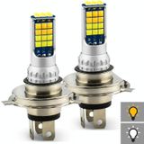 2 STKS V6 H4 DC9-36V 30W 3000LM IP65 Auto LED Dubbele Kleur Mistlamp met 30LEDS SMD-2525 LAMP