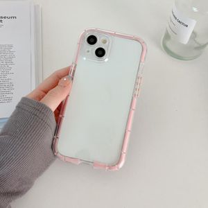 Voor iPhone 12 Pro Max Lichtgevende TPU-telefoonhoes (transparant roze)