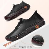 Side-stitched Tendon Soft Sole Shoe Outdoor Comfortabele en ademende lederen schoenen  maat: 35