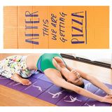 YM15C draagbare reizen dikke vouw yoga pad student nnap mat  dikte: 5 mm (oranje print)