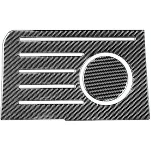 2 stks / set carbon fiber auto centrale besturing opbergdoos slot mat decoratieve sticker voor TOYOTA TUNDRA 2014-2018  linker rechter rijden