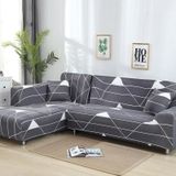 Fabric High Elastic All Inclusive Lazy Sofa Cover  Grootte: 4 Persoon (Gray Space)