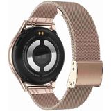 1 43 inch Milanese stalen band Bluetooth-oproep Smart Watch Ondersteuning ECG / niet-invasieve bloedsuikerspiegel (ros goud)