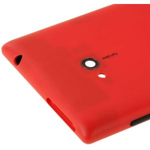 Frosted oppervlakte omhulling van kunststof Back Cover voor Nokia Lumia 720(Red)