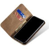 Voor Huawei P Smart(2020) Denim Texture Casual Style Horizontale Flip Lederen case met Holder & Card Slots & Wallet(Khaki)
