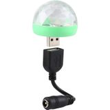 4W RGB Mini Magic Ball LED-podiumlamp met DC 5.5x2.5 / 2.1mm Female naar USB Female connectorkabel
