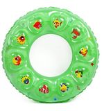 10 PCS Cartoon Patroon Dubbele Airbag verdikt opblaasbare zwemmen ring Crystal Zwemmen Ring  Grootte: 60 cm (Groen)