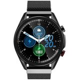 M98 1 28 inch IPS-kleurenscherm IP67 Waterproof Smart Watch  ondersteuning slaapmonitor / hartslagmeter / Bluetooth-gesprek  Style:Steel Strap(Zwart)